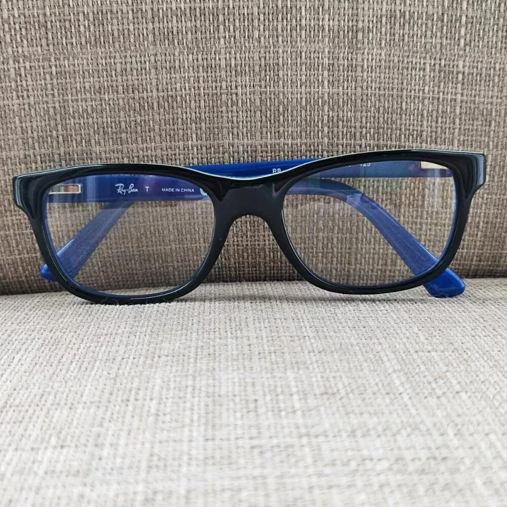 Ray-Ban Kids Youth Eyeglasses Frame Black/Blue Glasses RB1536 3600 46[]16 125
